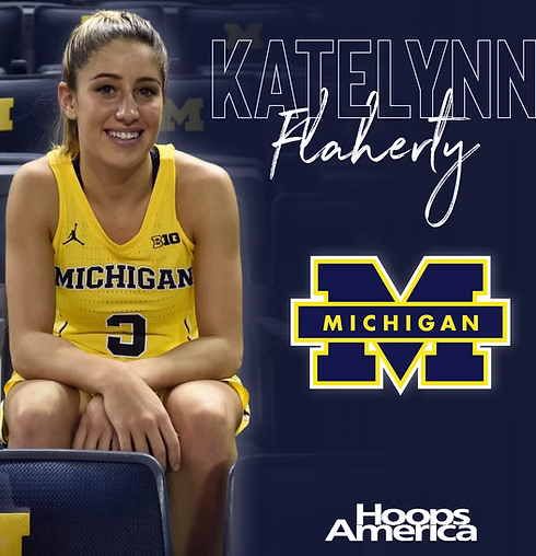 US Hoops alumna Katelynn Flaherty at Michigan